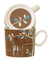 upside down cafe mugs
