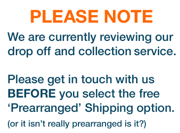 Please contact us before you select the 'prearranged' shipping method.