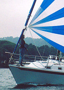 Just because you don’t want to deal with a spinnaker pole doesn’t mean you can’t have a real spinnaker.