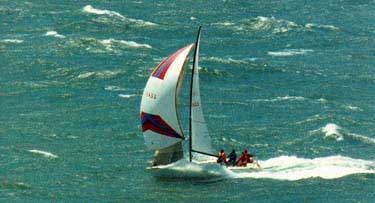 Spinnaker on a windy run