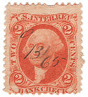 1865 Dated and Canceled Revenue Stamp