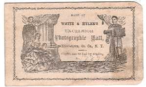 1860's White & Hyler's Excelsior Photographic Hall, Middletown, Orange NY