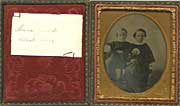 Ambrotype photo of Maria Judd's eldest Sons c. 1850-60's.