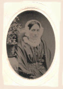 c. 1860-70's Tintype Photograph of Hannah Frye Burtt