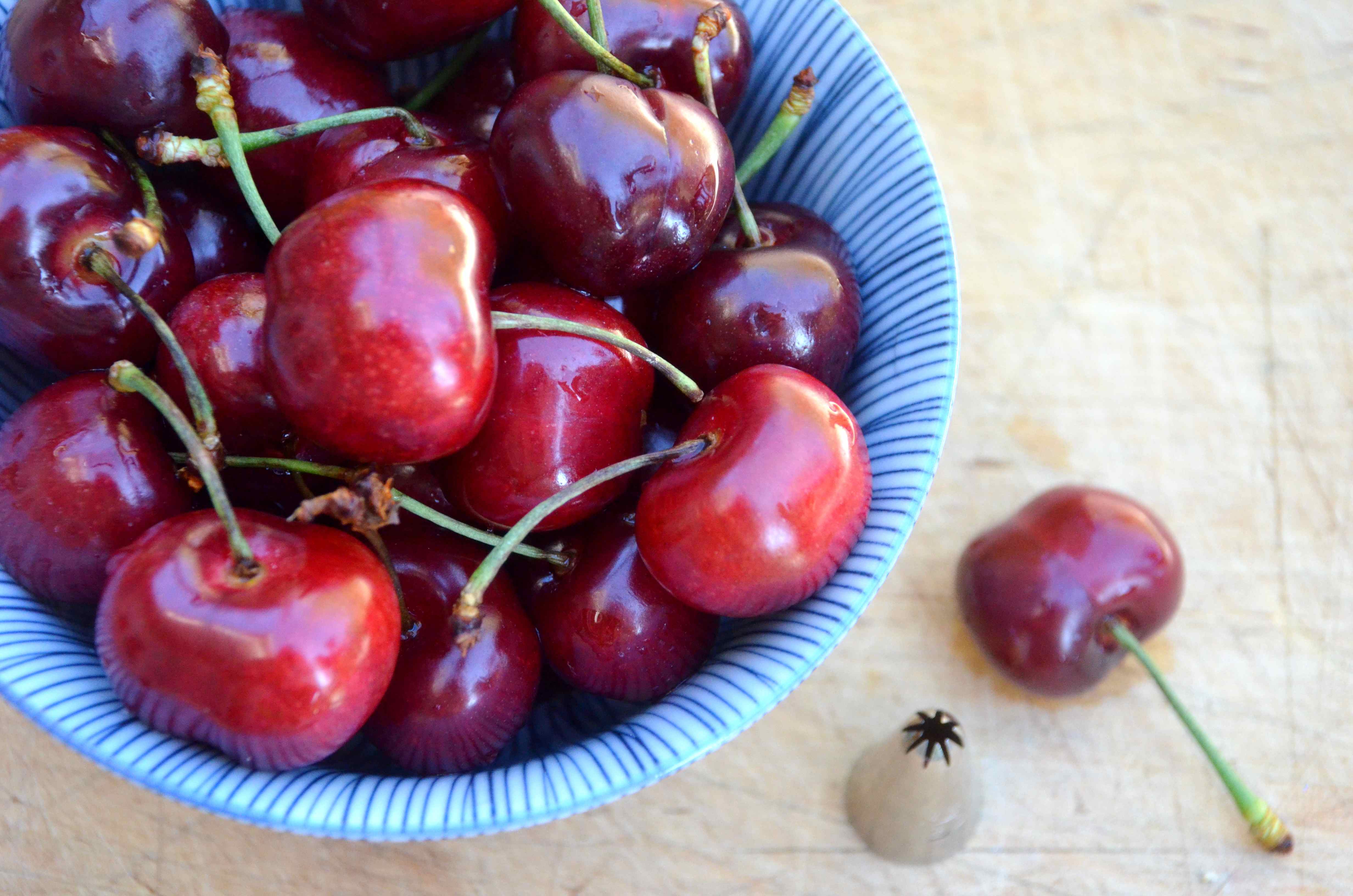 How to pit cherries without a pitter: Step 1